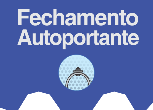 Fechamento de galpao com telhas e aço autoportante